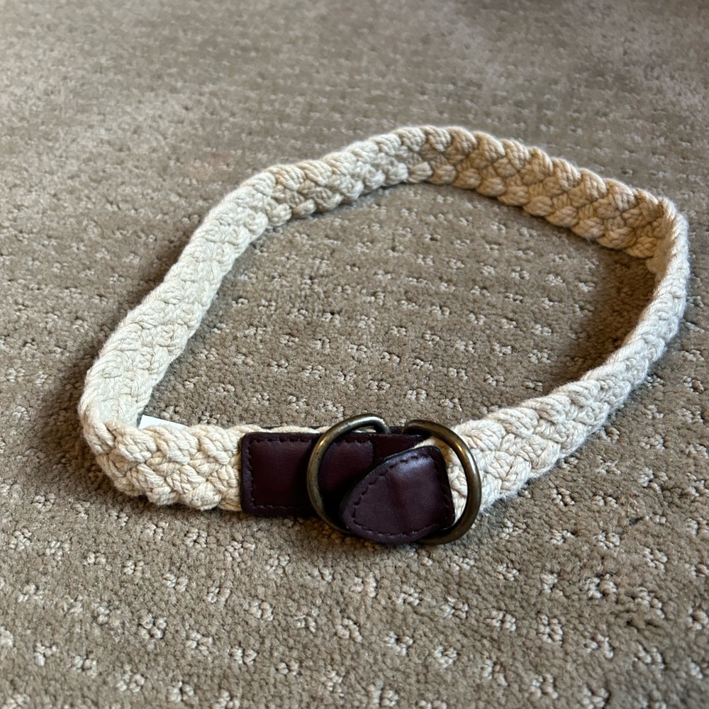 Janie and Jack tan braided belt size 2T-3T